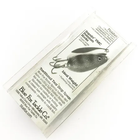Blue Fox Strobe Tear Drop Spoon Blizgė, Raudona/Balta, 11g, #7676