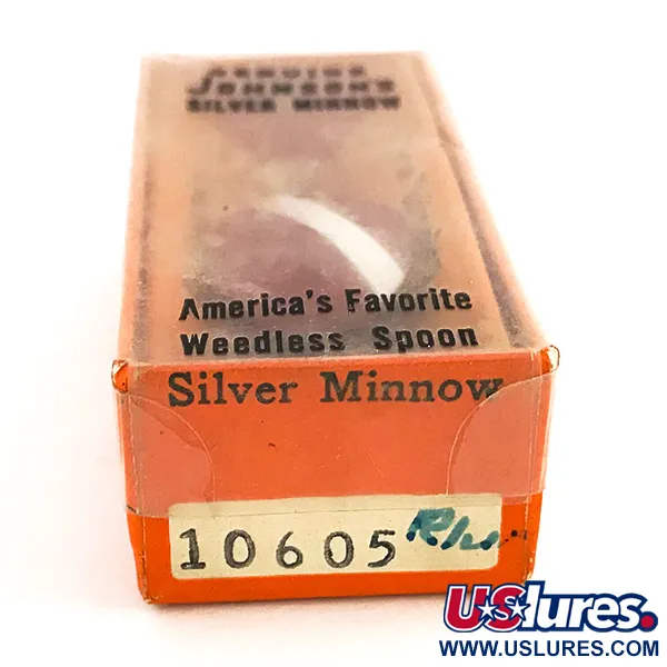 Johnson Silver Minnow Blizgė, Raudona / Balta, 5g, Nuo žolių, #7677