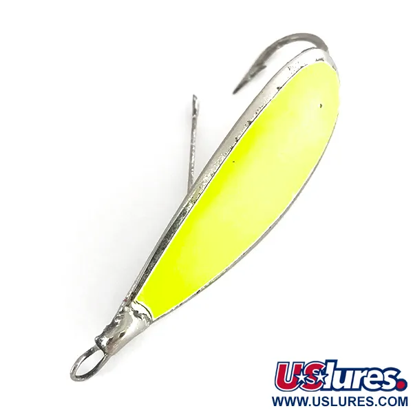Johnson Weedless Silver Minnow UV Vartiklė, Sidabras/Chartreuse, 12g, #7711