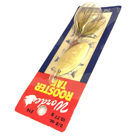 Worden’s Original Rooster Tail Sukrė, Auksinė, 12g, Plunksnos, #214 GH