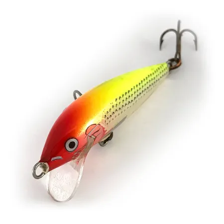 Rapala Original Floater F5 Vobleris, Raudona-Geltona, 2,3g, Balsa, #7793