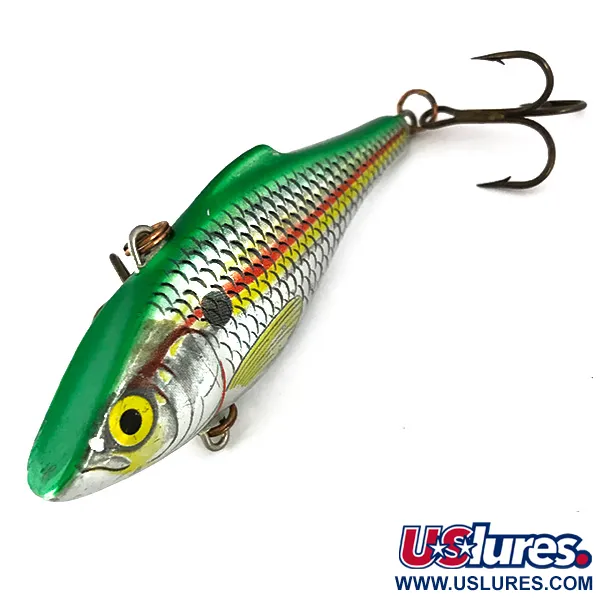 Rapala Rattl'n RAP Vobleris, Žalias/Sidabras, 16g, Barškutis, #7795