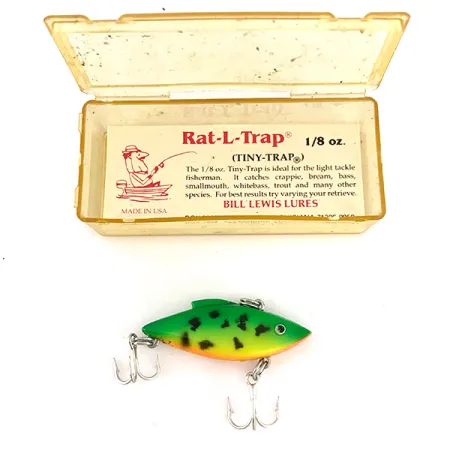 Bill Lewis Rat-L-Trap TT-W4 Vobleris, Fire Tiger, 5g, Barškutis, #7798