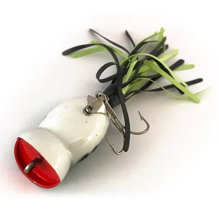 Fred Arbogast Hula Popper Paviršinis Masalas, Green Tiger, 8g, #7820