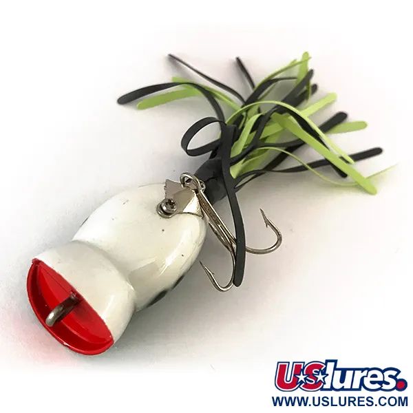 Fred Arbogast Hula Popper Paviršinis Masalas, Green Tiger, 8g, #7820