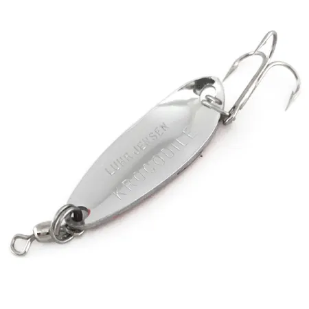 Luhr Jensen Krocodile Vartiklė, Kaltas nikelis/Raudona, 9g, #7869