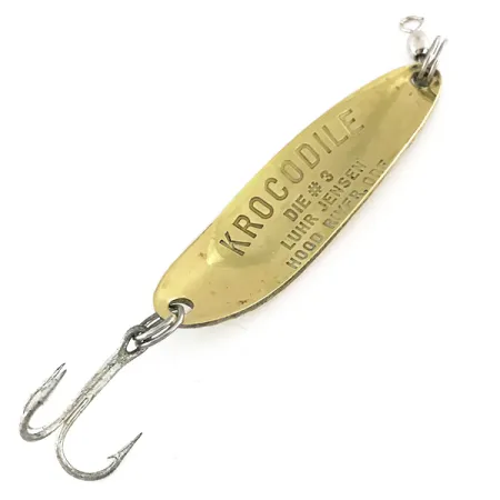 Luhr Jensen Krocodile Die #3 Blizgė, Auksinė/Žalia/Raudona, 10g, UV, #7896