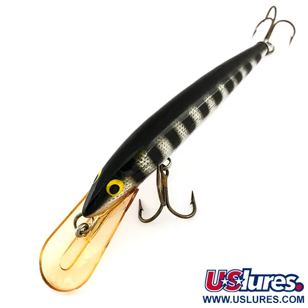 Bagley's Diving Bang-O-Lure Vobleris, Sidabras / Juoda, 12.5g, #7914
