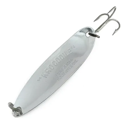 Luhr Jensen Krocodile Die #5 Vartiklė, Nickel / Frog, 28g, #8002