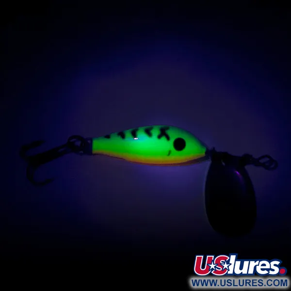 Blue Fox Vibrax Minnow Spin 1 UV Sukriukė, Fire Tiger, 4g, UV, #8062