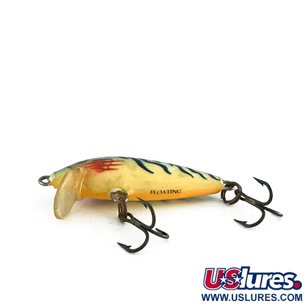 Rapala Original Floater F4 Vobleris, Fire Tiger, 2g, Balza, #8073