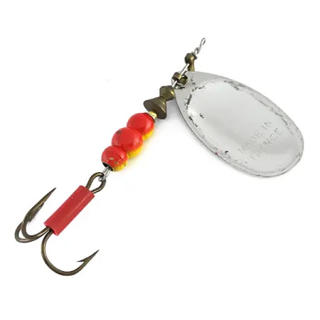 Mepps Aglia 4 Sukriukė, Sidabras, 9g, British French Pat, #8085