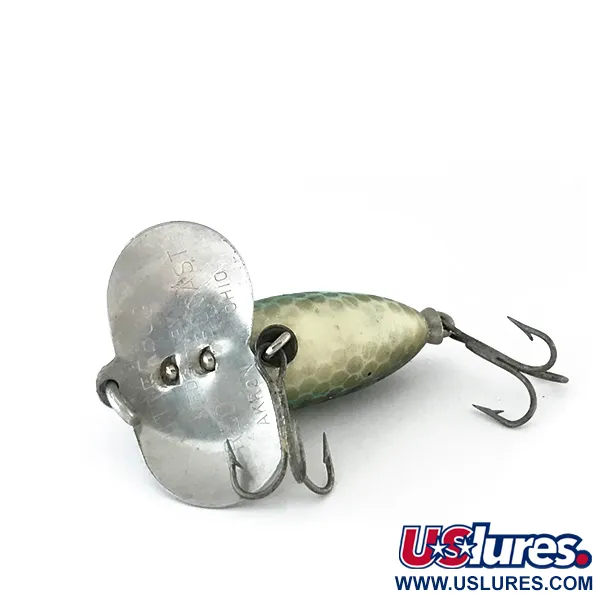 Fred Arbogast Jitterbug v Paviršinis Masalas, Žalias, 7g, Liežuvėlis, #8102