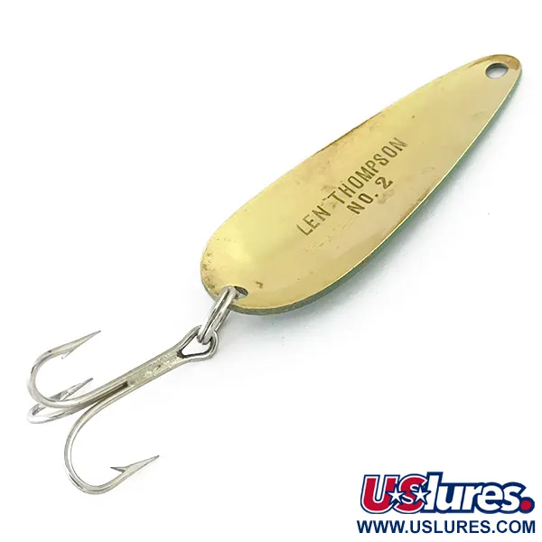 Len Thompson #2 Blizgė, Žalia / Žalvaris, 28g, Žalvaris, #8107