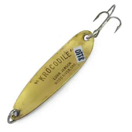 Luhr Jensen Krocodile Die #5 Vartiklė, Frog/Žalvaris, 28g, Žalvaris, #8110