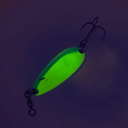 Luhr Jensen Krocodile UV Blizgė, Geltona/Žalia, 9g, UV danga, #8112