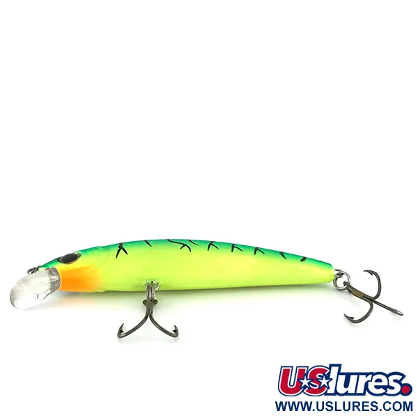 Cotton Cordell 3.5 Minnow Vobleris, Green Tiger, 7g, UV, #8127