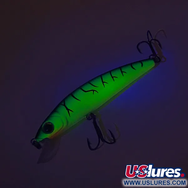 Cotton Cordell 3.5 Minnow Vobleris, Green Tiger, 7g, UV, #8127