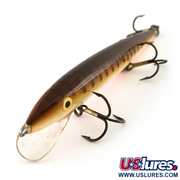 Rapala Husky Floating 13 Vobleris, Brown Tiger, 9g, Suomija, #8204