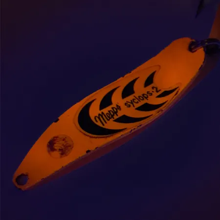 Mepps Syclops 2 UV Vartiklė, Oranžinė / Juoda, 17g, UV danga, #8247