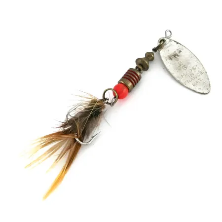 Mepps Aglia Long 1 Sukrė, Sidabrinė/Oranžinė, 4.5g, UV, #8257