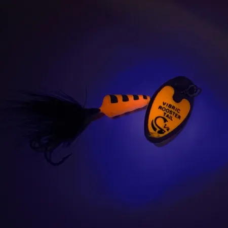 Yakima Bait Vibric Rooster Tail UV Sukriukė, UV Orange Tiger, 7g, #8291