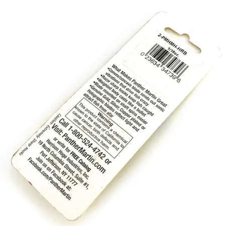 Panther Martin 2 Sukrė, Raudona/Mėlyna/Auksinė, 2.5g, Holografinė, #8334