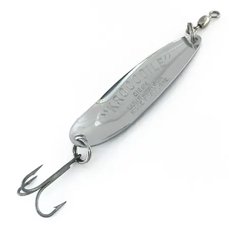 Luhr Jensen Krocodile Die #4 Blizgė, Nikelis, 14g, Prizmė, #8341