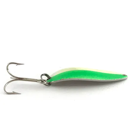 Blizgė Acme Little Cleo Glow, Balta / Žalia / Nikelis, 11g, #8435