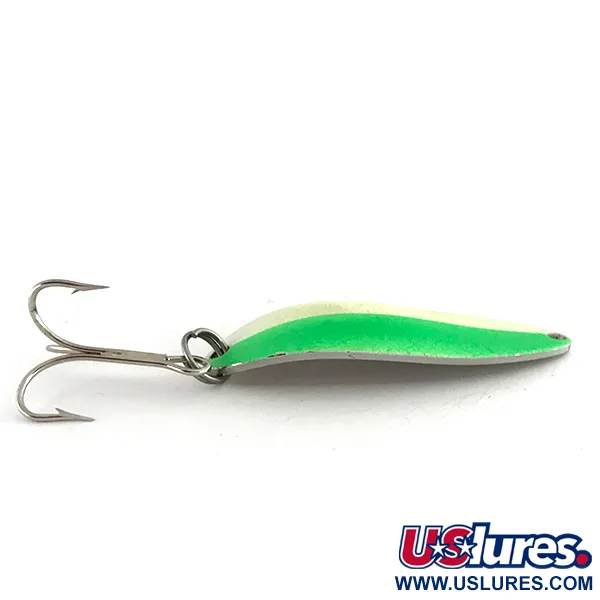 Blizgė Acme Little Cleo Glow, Balta / Žalia / Nikelis, 11g, #8435