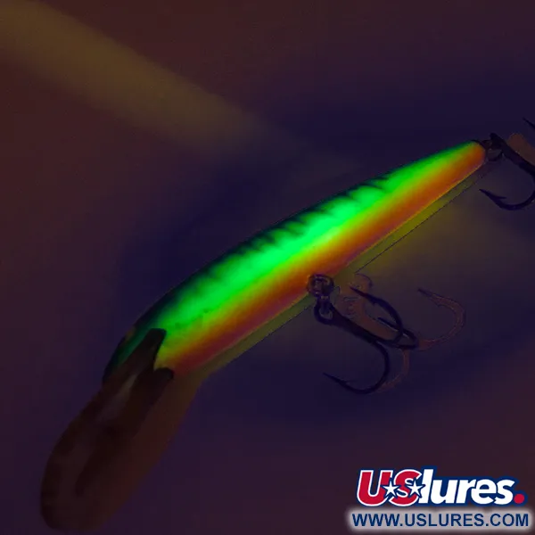 Bagley's Diving Bang-O-Lure Vobleris, Fire Tiger, 12,5g, UV, #8474