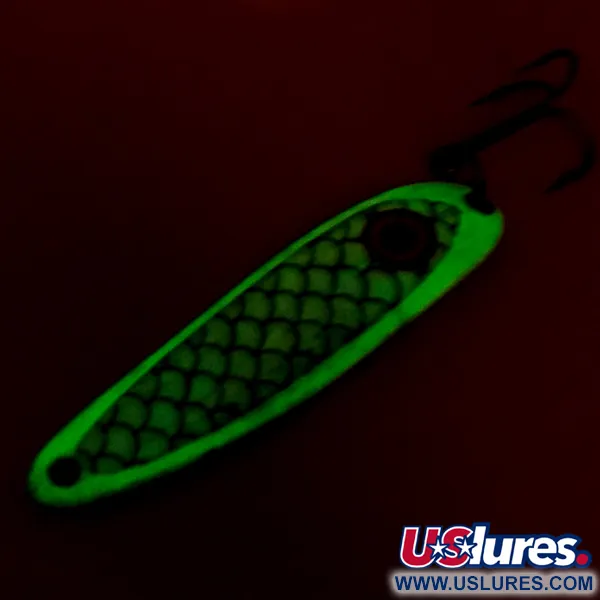 Wolverine tackle Cobra Glow Blizgė, Balta / Nikelis, 14g, Glow, #8513