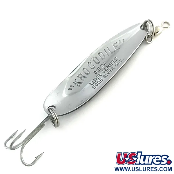 Luhr Jensen Krocodile Die #4 Blizgė, Nikelis / Mėlyna, 14g, Tolimas, #8532