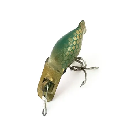 Luhr Jensen Hot Shot 70 Vobleris, Žalias Auksinis Korys, 1.6g, #8559