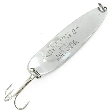Luhr Jensen Krocodile Die #5 Blizgė, Nikelis, 28g, Žvynų Raštas, #8576