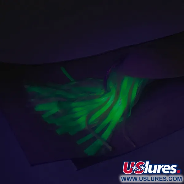 Hydro Lures Weedless Hydro Spoon, 11 g, Balta / Žalia / Raudona, paviršinė vartiklė #9258