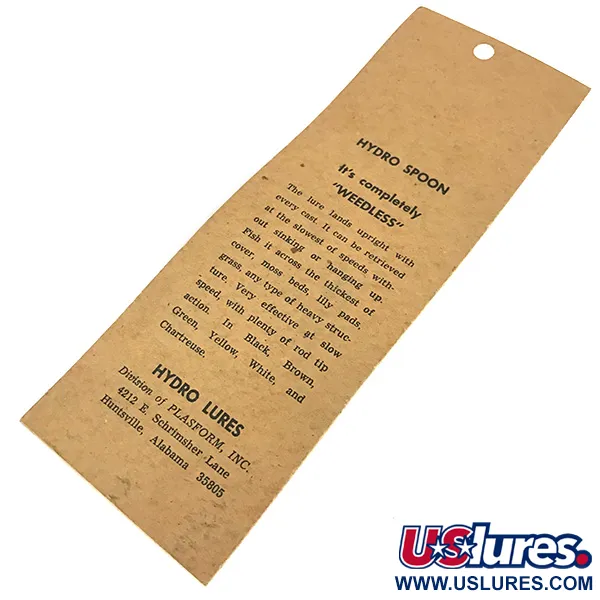 Hydro Lures Weedless Hydro Spoon, 11 g, Juoda, Žolėms atspari vartiklė #8594
