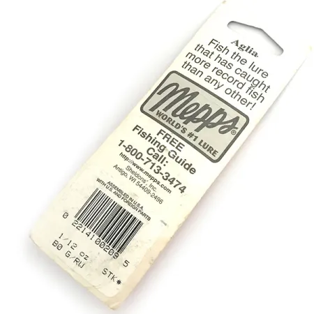 Mepps Aglia 0 sukriukė, Raudona/Balta, 2.5g, upėtakinis, #8676