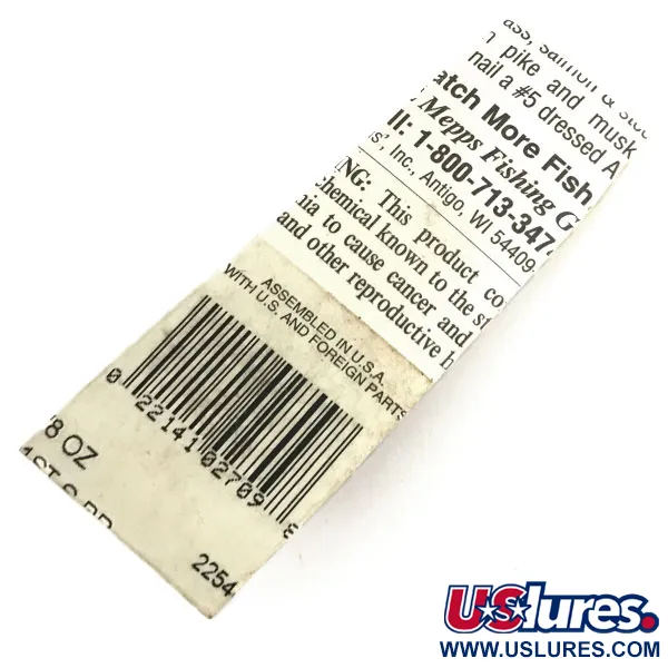 Mepps Aglia 1 dressed Sukrė, Sidabras, 3,5g, Plunksnų uodega, #8678