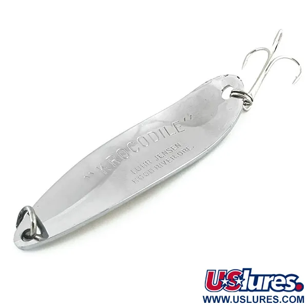 Blizgė Luhr Jensen Krocodile Die #5, Nikelis/Auksinė Holograma, 28g, #8766