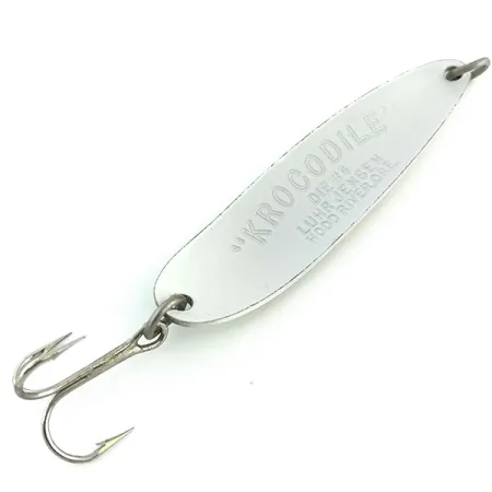 Luhr Jensen Krocodile Die #3 Blizgė, Perlų/Žalia, 14g, Glow, #8771