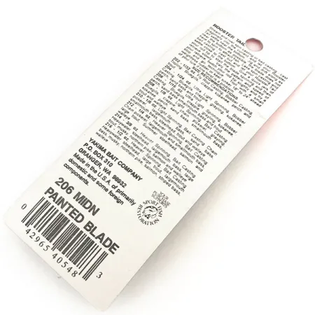 Worden’s Original Rooster Tail Sukrė, Juoda, 1.77g, #206MIDN