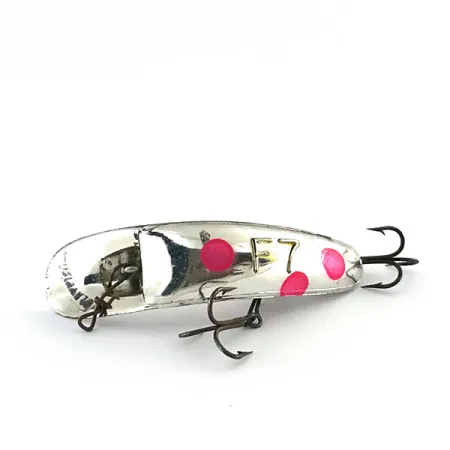 Yakima Bait FlatFish F7 Vobleris, Sidabrinė / Raudona, 3,6g, Velkiavimas, #8799