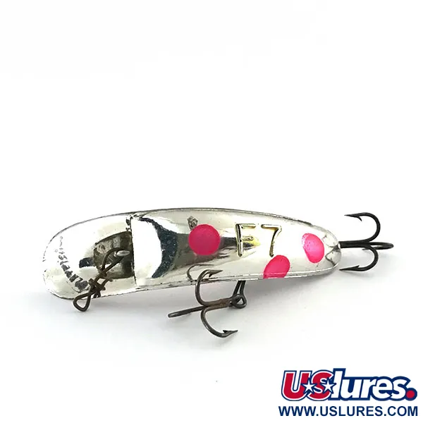 Yakima Bait FlatFish F7 Vobleris, Sidabrinė / Raudona, 3,6g, Velkiavimas, #8799