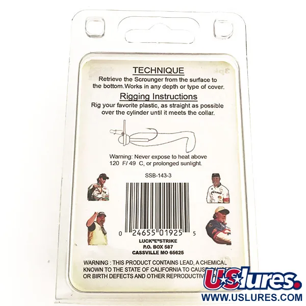 Luck E Strike Scrounger Original Jig Heads, Švinas, 7g, Gamakatsu, #8806