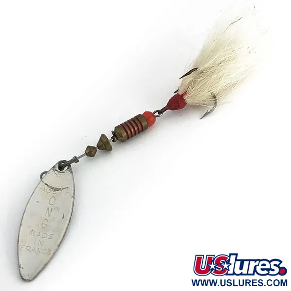 Mepps Aglia Long 2 Dressed Sukrė, Sidabrinė, 7,3g, Elnio kailis, #8810