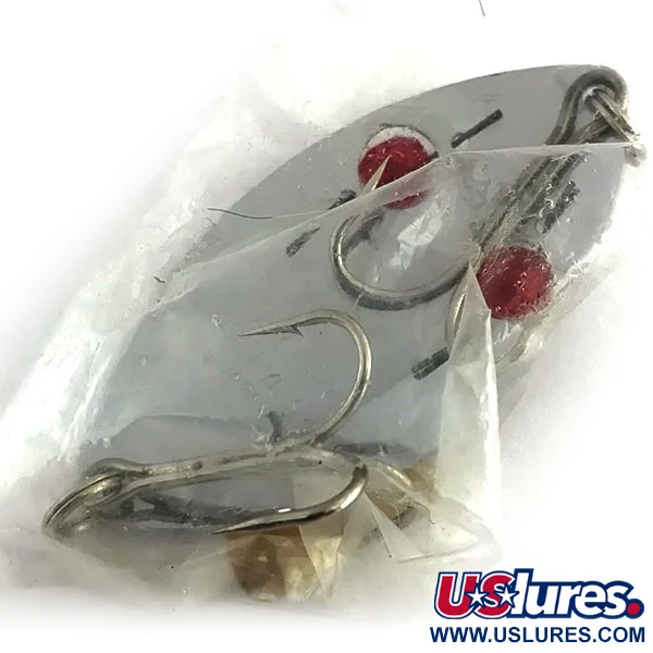 Herter's Glass eye spoon Blizgė, Nikelis / Raudonos akys, 28g, #8836