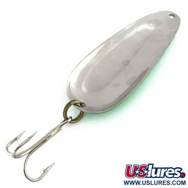 Nebco Aqua Spoon Blizgė, Žalia / Juoda / Nikelis, 16g, #8841