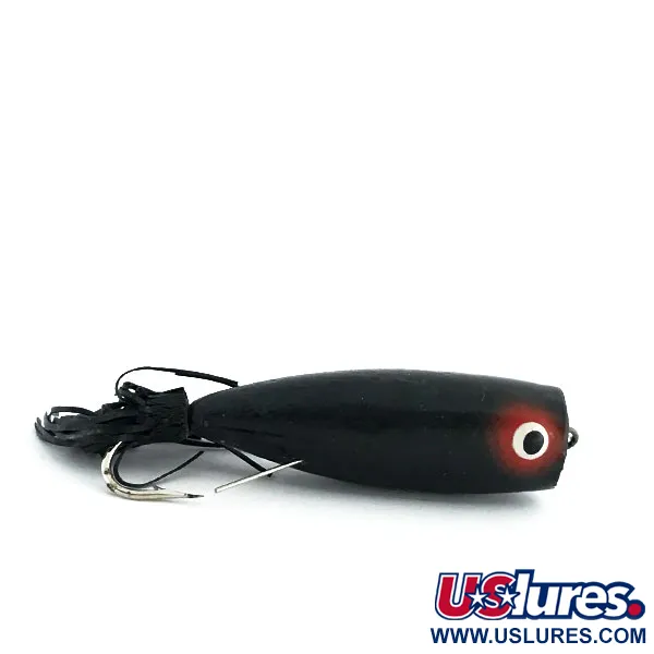 Burke Weedless Popper Paviršinis Masalas, Juodas, 7g, Neužsikabinantis, #8889