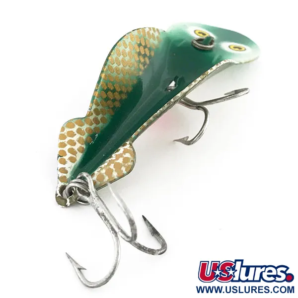 Buck Perry Spoonplug Blizgė, Žalia-Auksinė, 10g, Vintage, #8900
